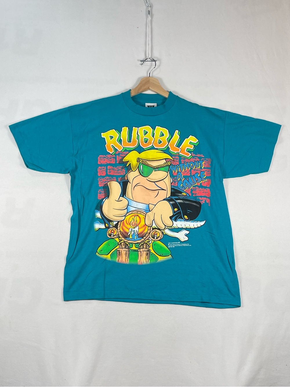 Vintage Flintstones Rubble Without a Cause T shirt SSI Made In USA T shirt Sz L